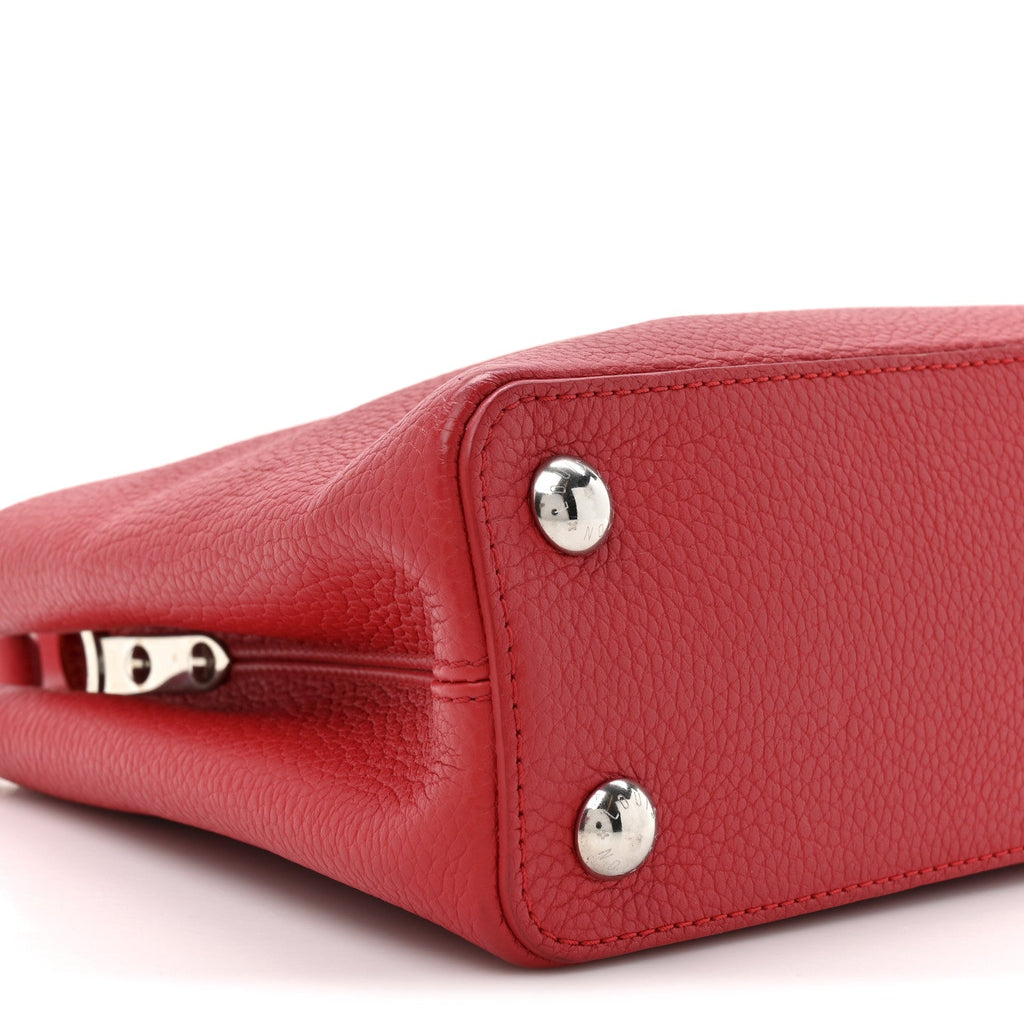 Louis Vuitton Taurillon Capucines BB Scarlet Red