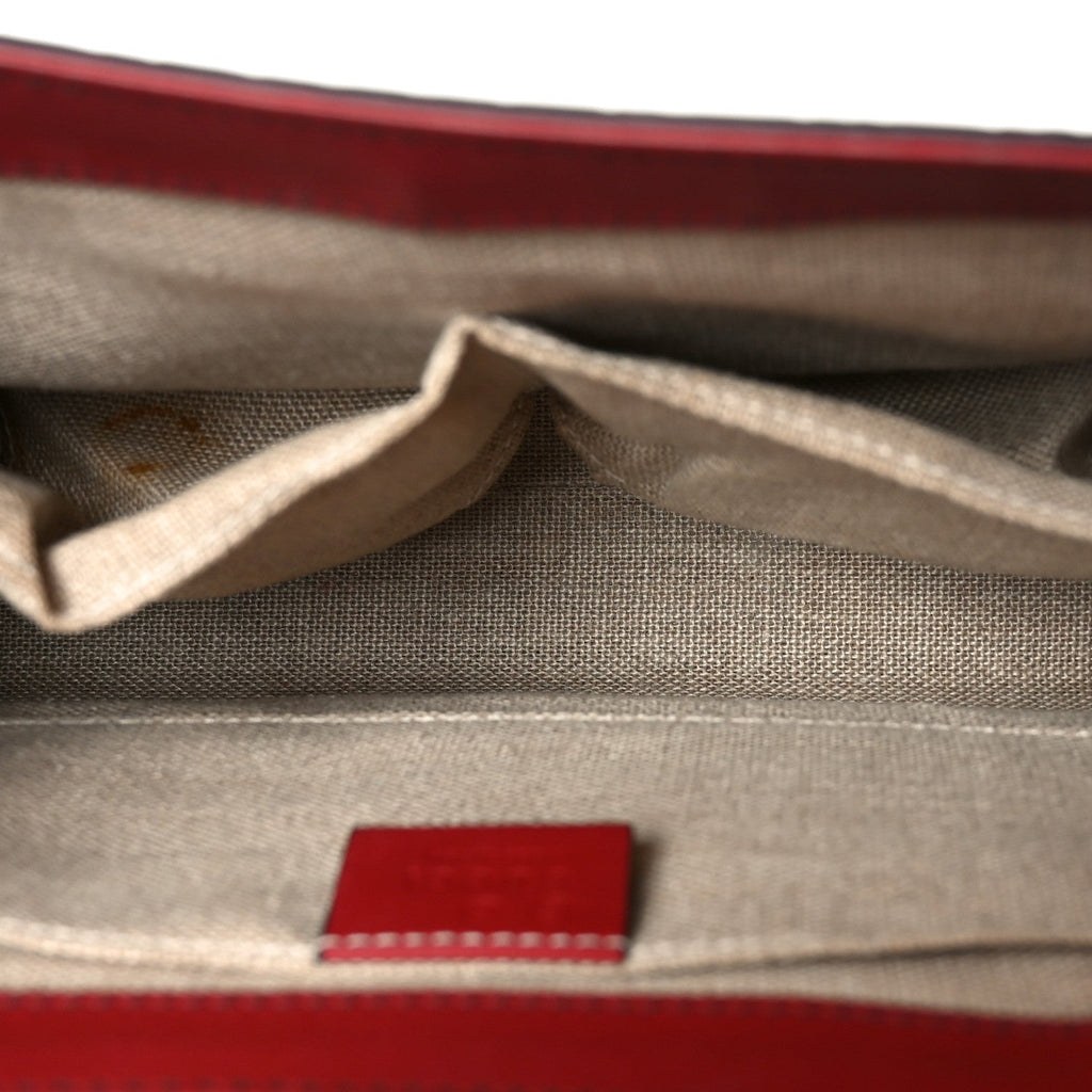 Gucci Microguccissima Medium Emily Chain Shoulder Bag Red