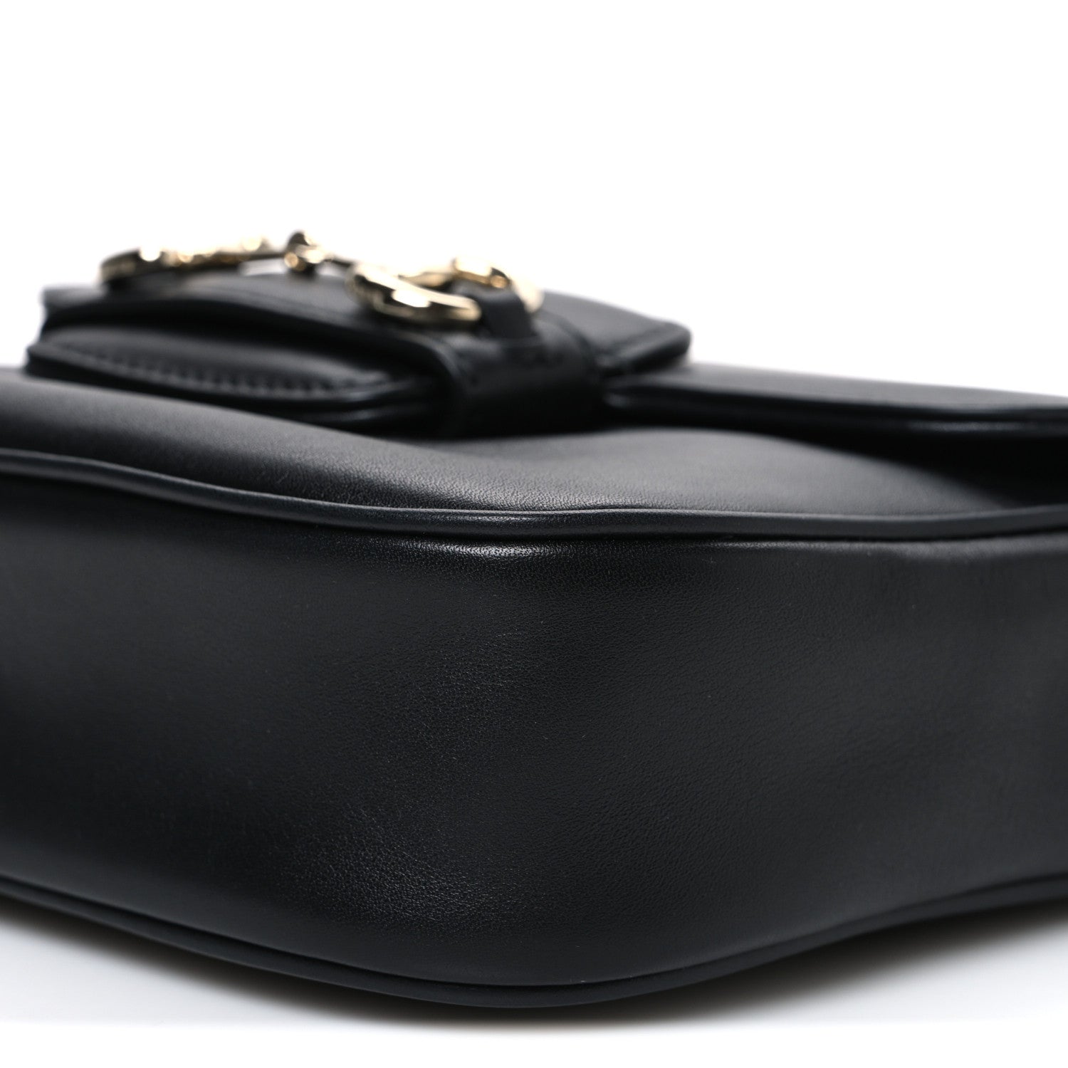 Gucci Arabella Calfskin Horsebit 1955 Shoulder Bag  Black