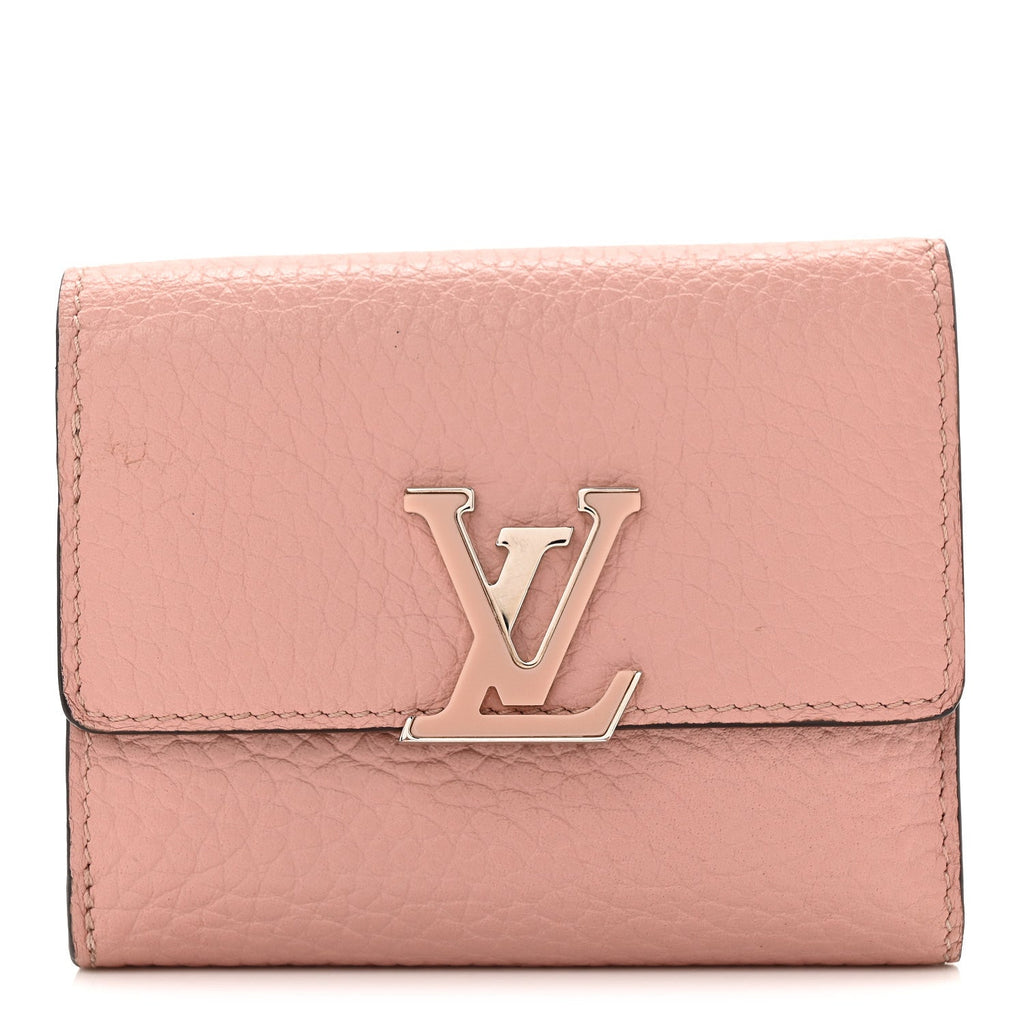 Louis Vuitton Taurillon Capucines XS Wallet Magnolia