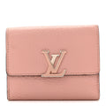 Louis Vuitton Taurillon Capucines XS Wallet Magnolia