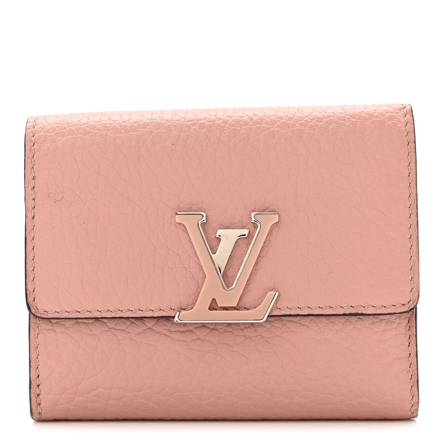 Louis Vuitton Taurillon Capucines XS Wallet Magnolia