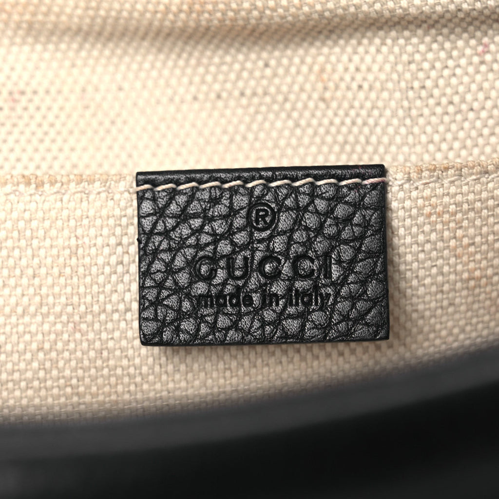 Gucci Pebbled Calfskin Small Soho Disco Bag Black
