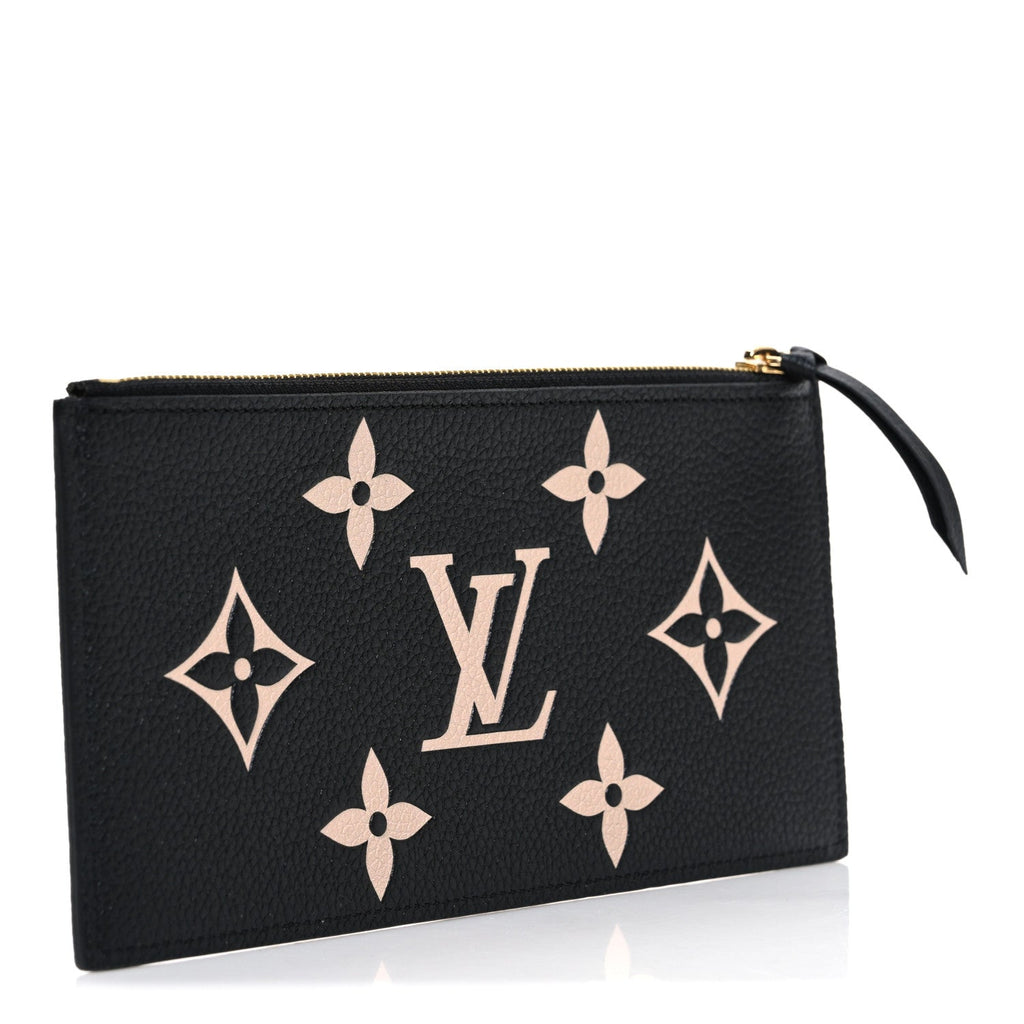 Louis Vuitton Empreinte Monogram Giant Crafty Pochette Felicie Zippered Insert Black