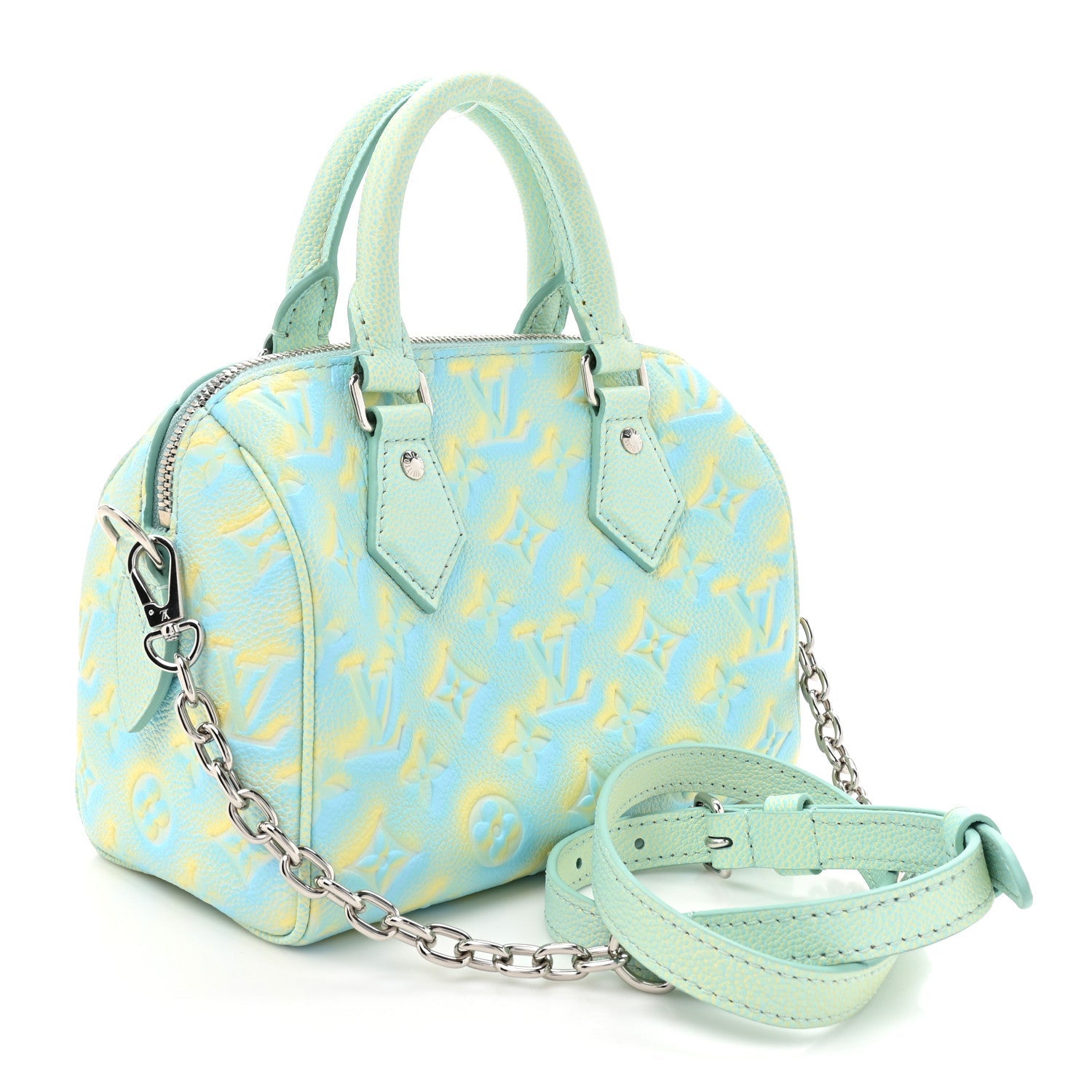 Louis Vuitton Empreinte Monogram Summer Stardust Speedy 20 Water Green