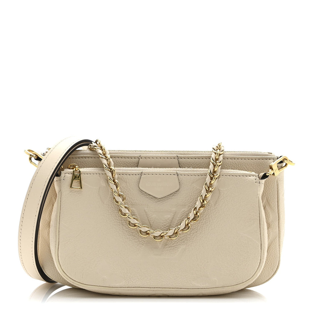 Louis Vuitton Empreinte Monogram Giant Multi Pochette Accessories Cream