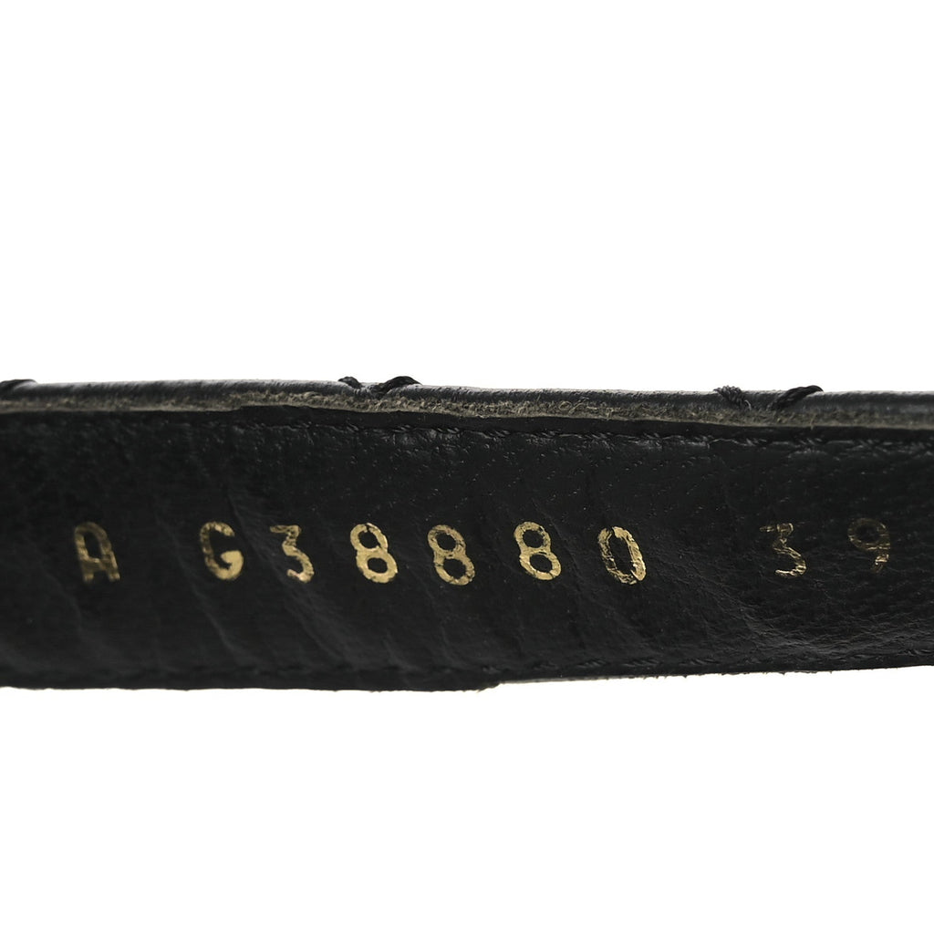 Lambskin Patent Logo Platform Sandals 39 Black