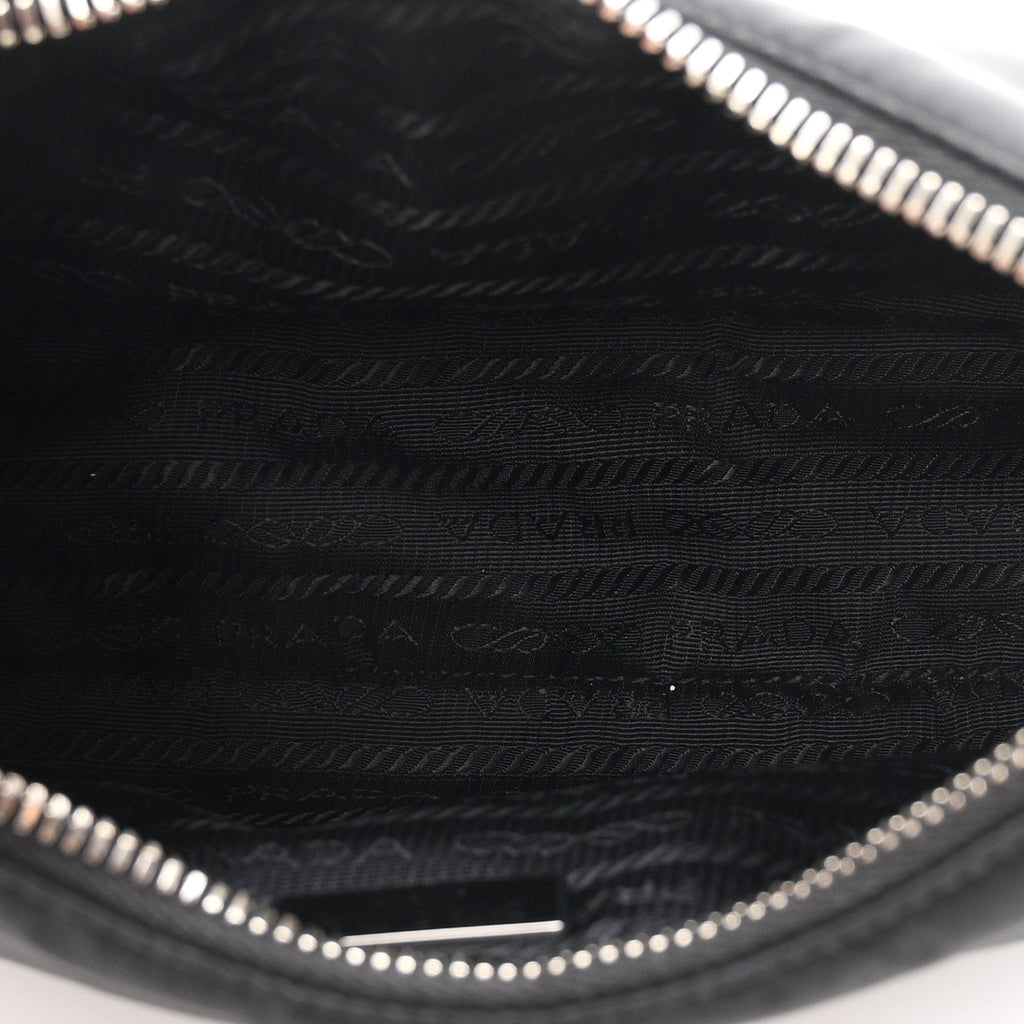 Prada Tessuto Nylon Saffiano Mini Re-Edition 2005 Bag Black