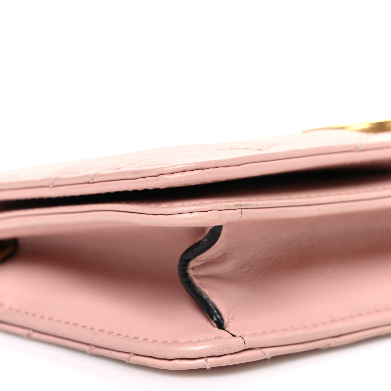 Gucci Calfskin Matelasse GG Marmont Mini Bag  Perfect Pink