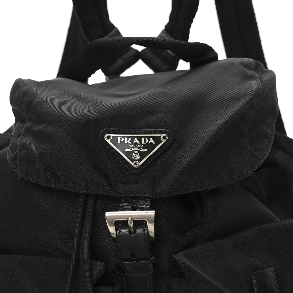 Prada Tessuto Nylon Vela Small Backpack Black