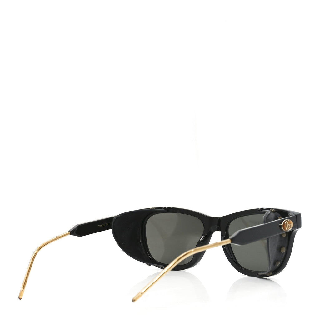 Gucci Acetate Square Frame Sunglasses GG0671S Black