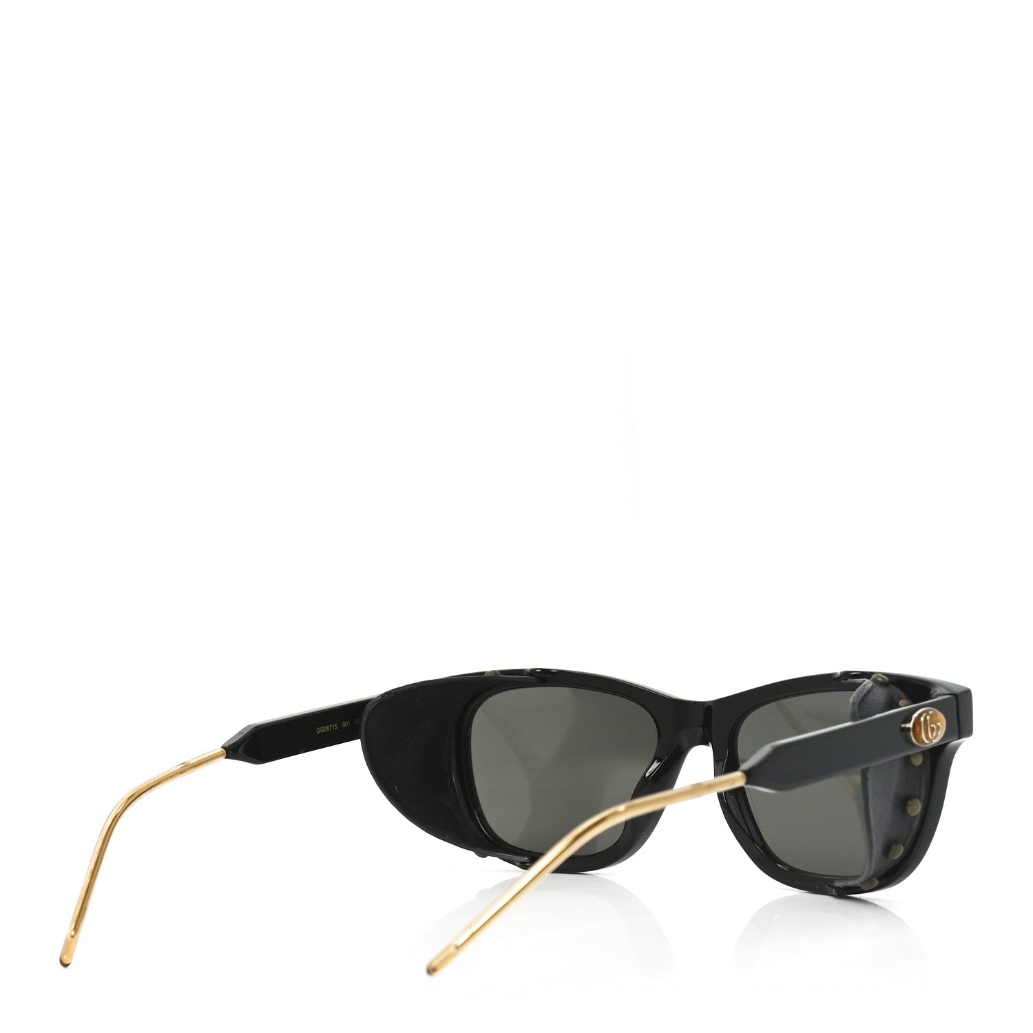 Gucci Acetate Square Frame Sunglasses GG0671S Black