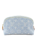Louis Vuitton Denim Monogram Pochette Cosmetique PM Sky Blue