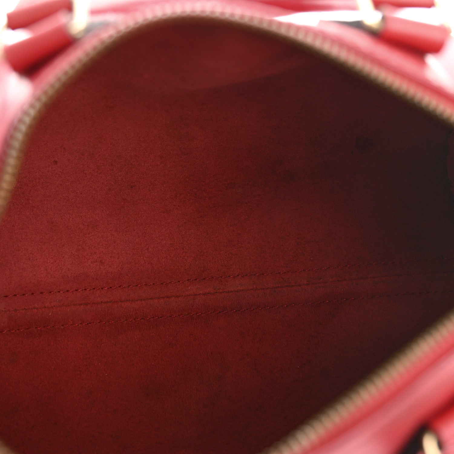 Louis Vuitton Epi Speedy 25 Castillan Red