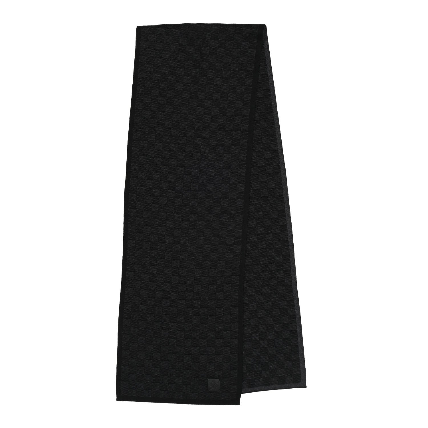 Louis Vuitton Wool Neo Petit Damier Scarf Anthracite