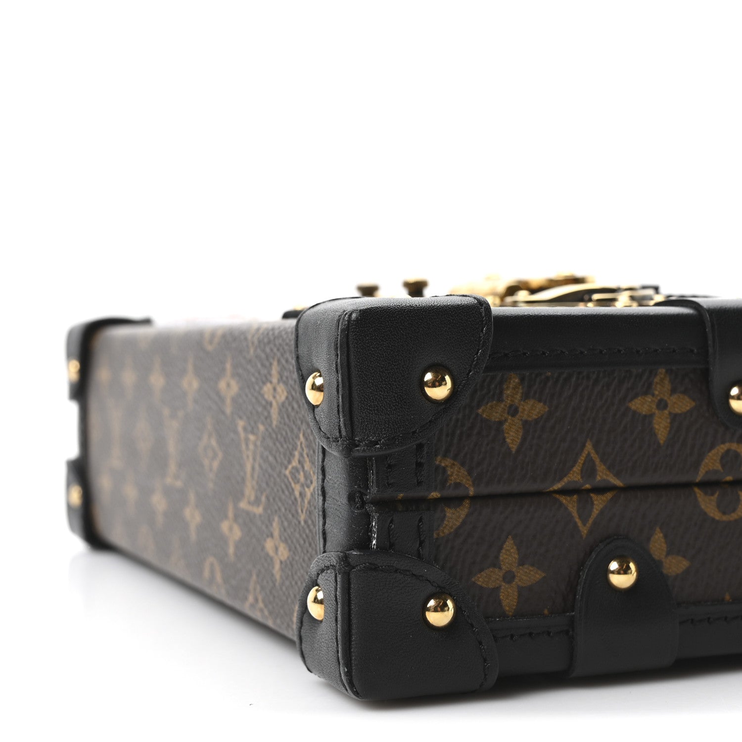 Louis Vuitton Monogram Patches Petite Malle Black