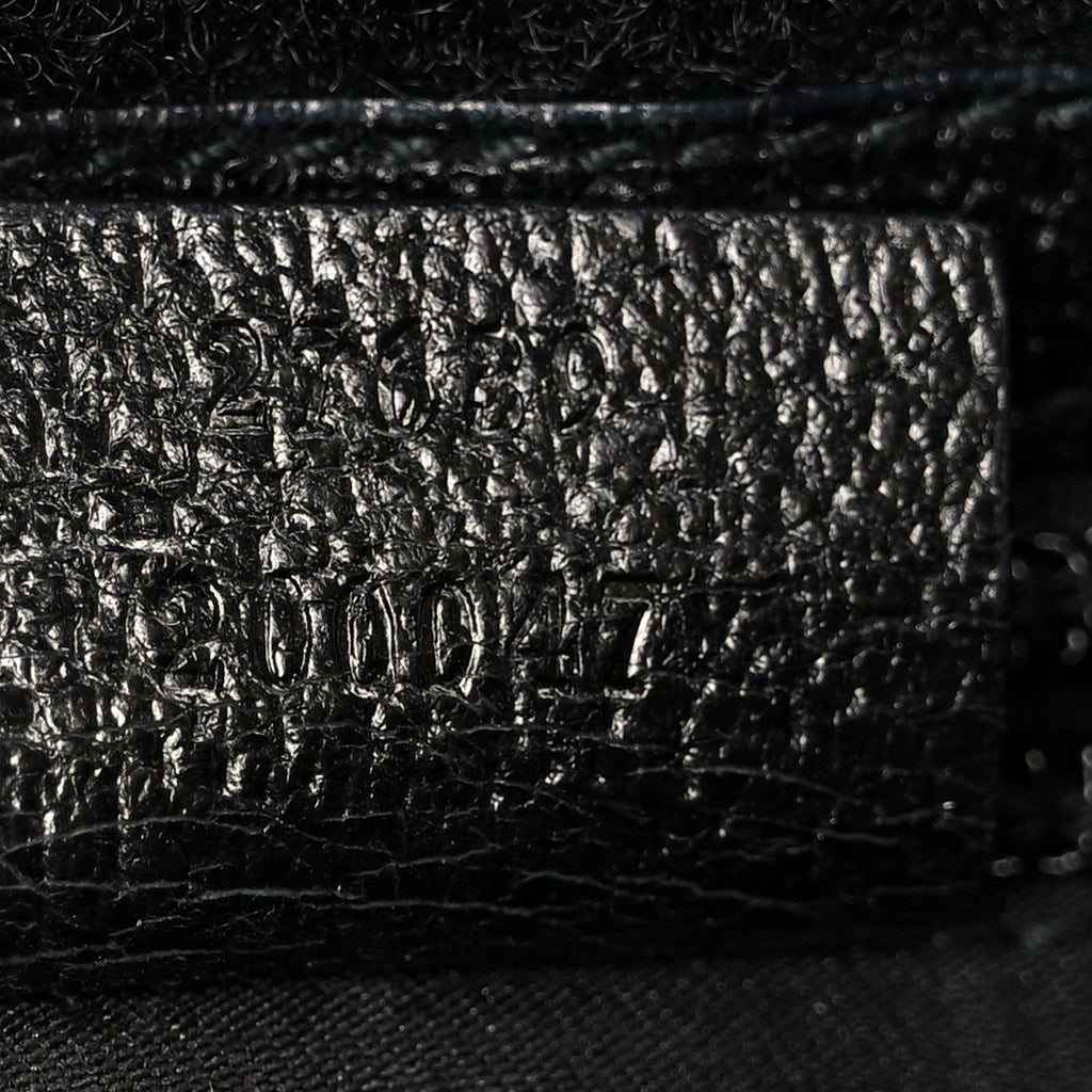 Gucci GG Monogram Messenger Crossbody Bag Black