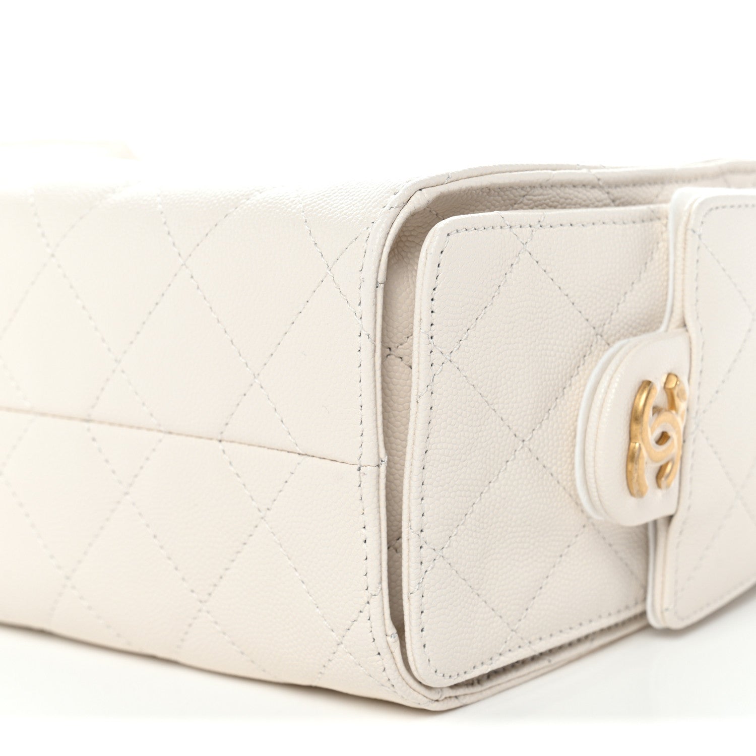 Chanel Caviar Quilted Mini Chanel 25 Handbag White