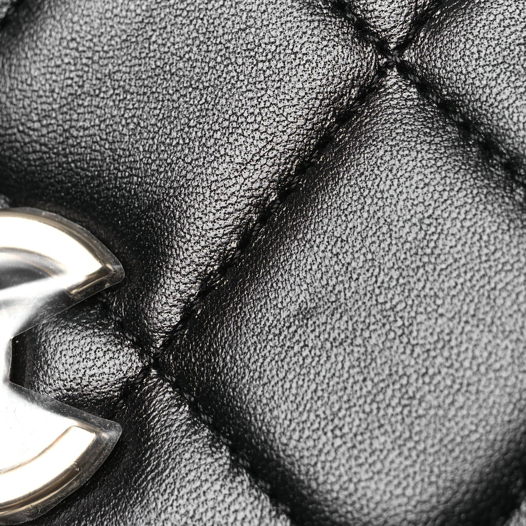 Chanel Lambskin Quilted Small Trendy CC Dual Handle Flap Bag Black
