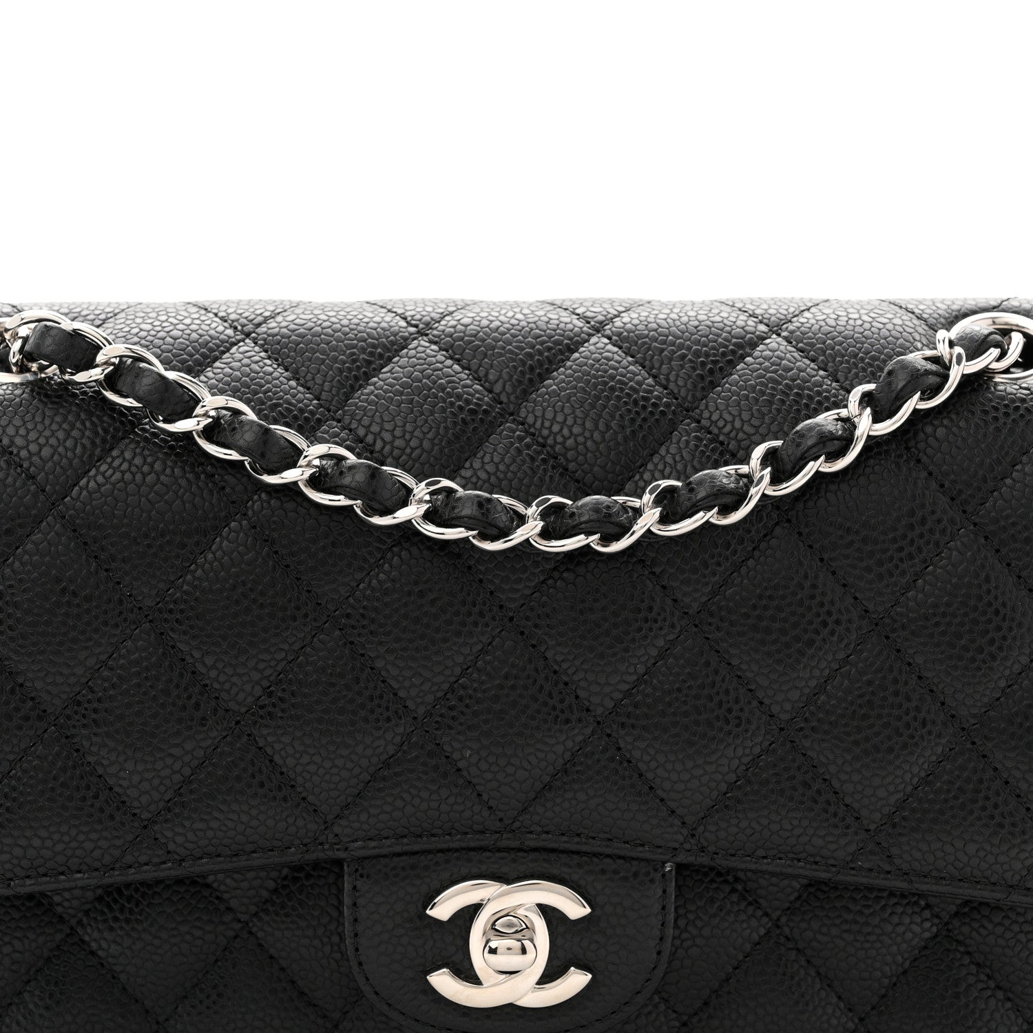 Chanel Caviar Quilted Medium Double Flap Black