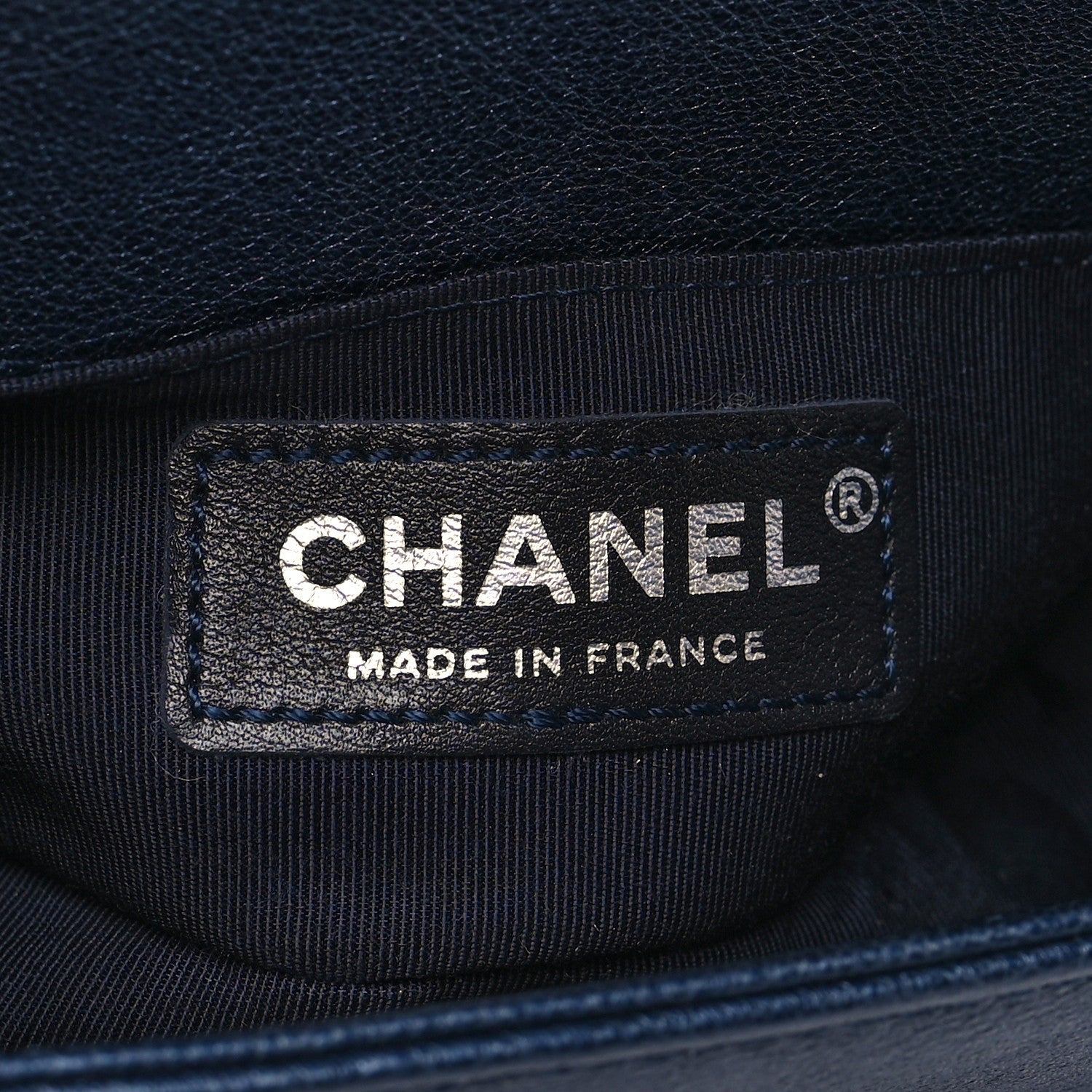 Chanel Metallic Calfskin Quilted Mini Boy Flap Blue
