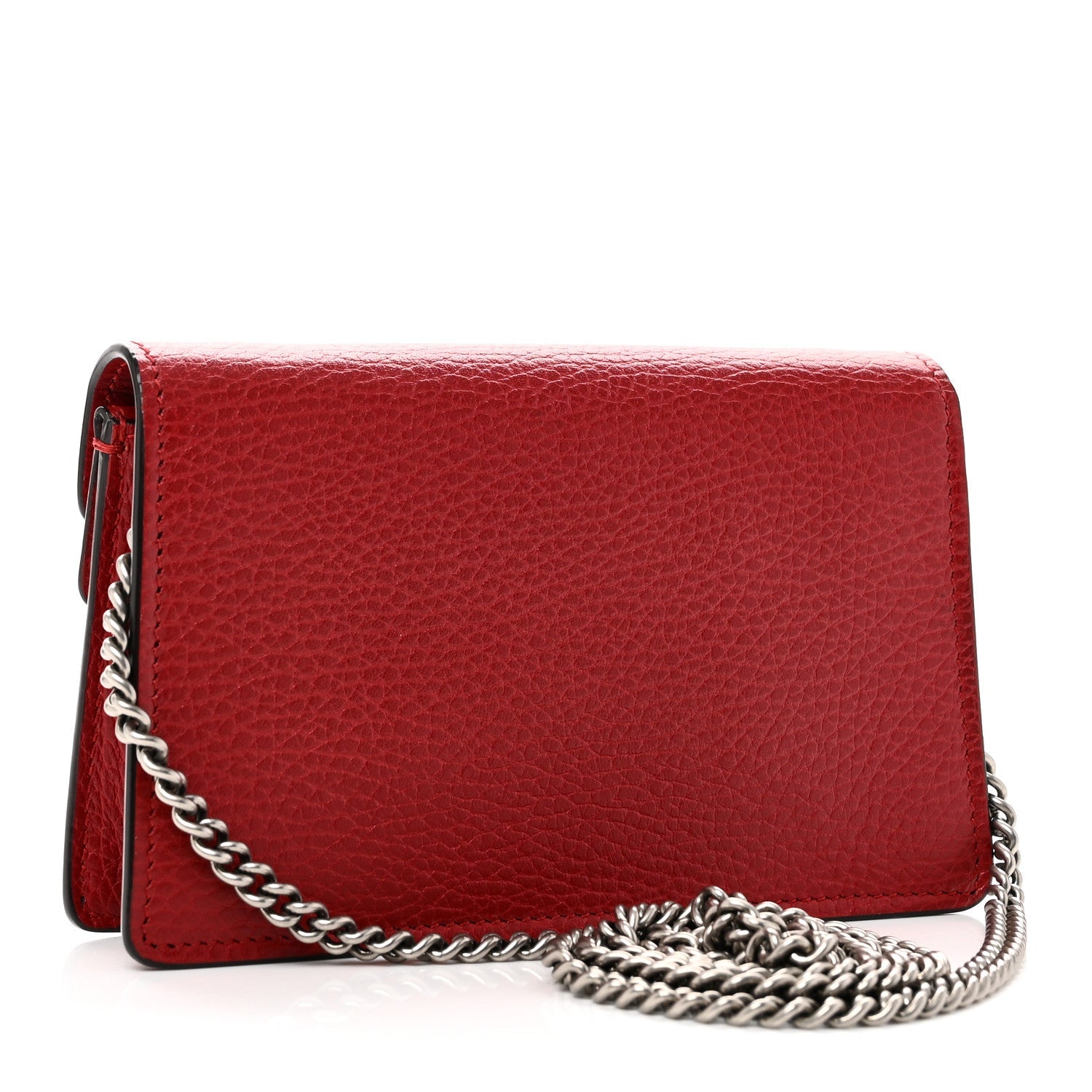 Gucci Dollar Calfskin Swarovski Crystal Small Dionysus Shoulder Bag Hibiscus Red
