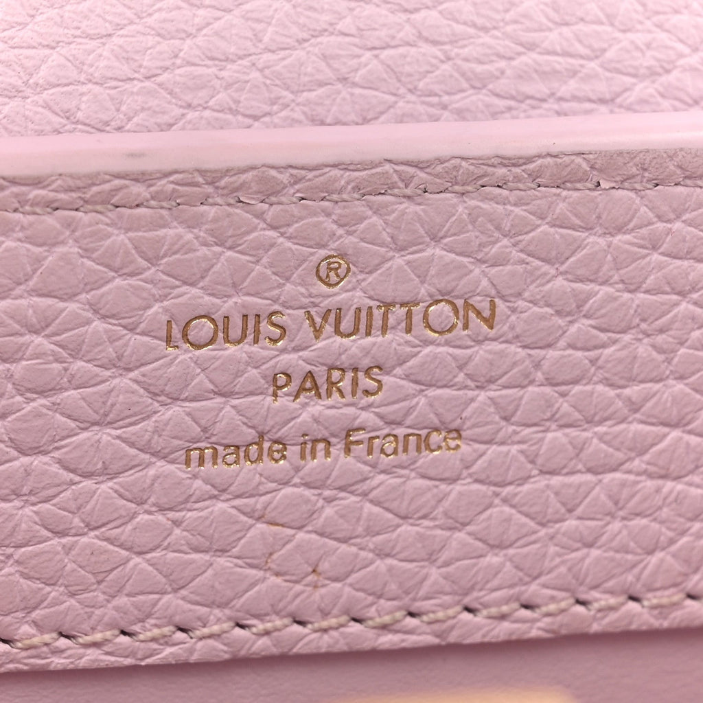 Louis Vuitton Taurillon LV Ski Capucines Mini Pearly Lilac