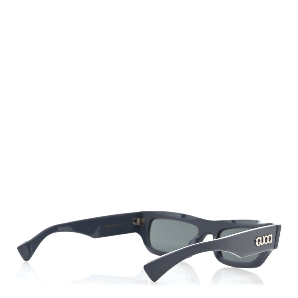 Gucci Acetate Rectangular Frame Sunglasses GG1839S Blue