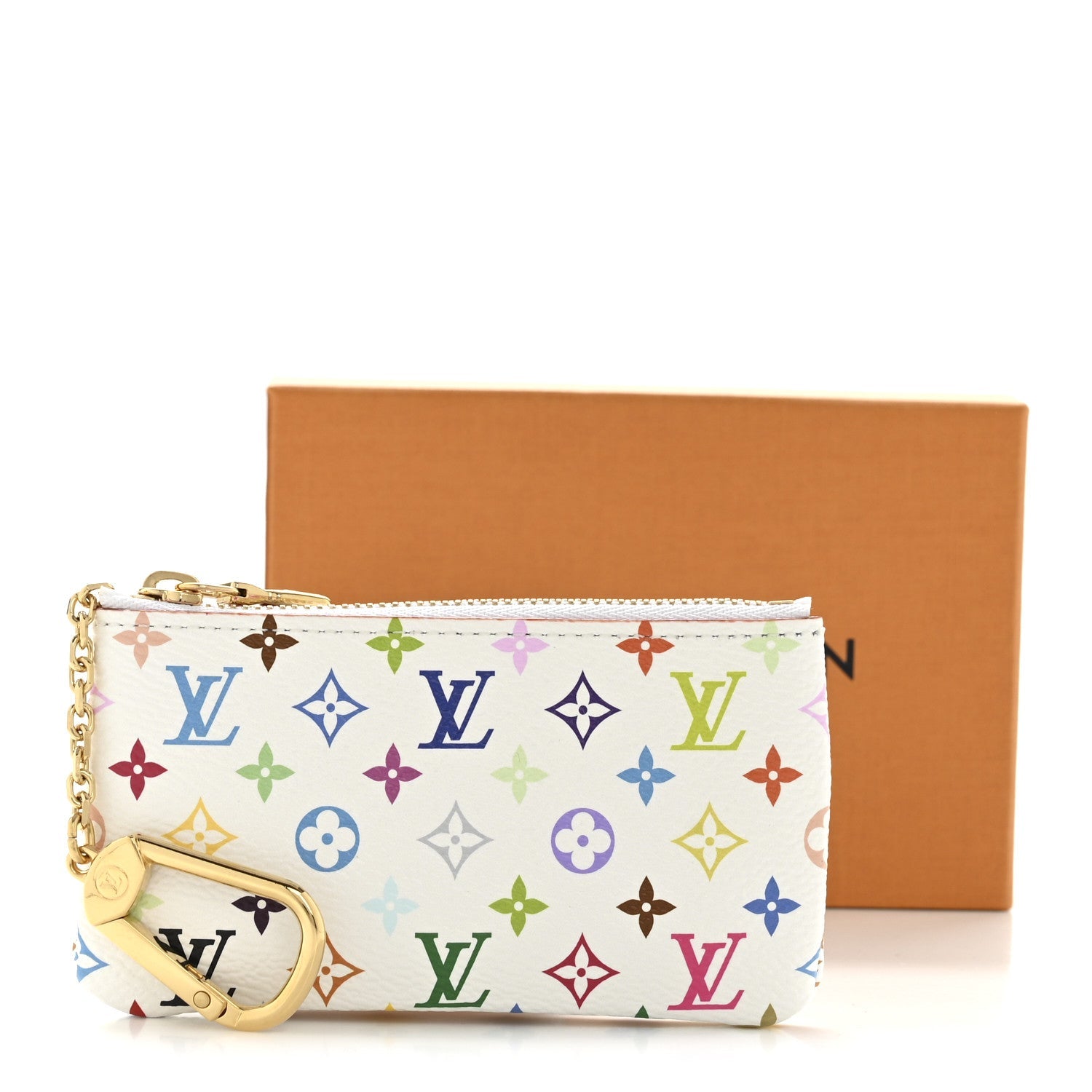 Louis Vuitton LV X TM Monogram Multicolor Key Pouch White