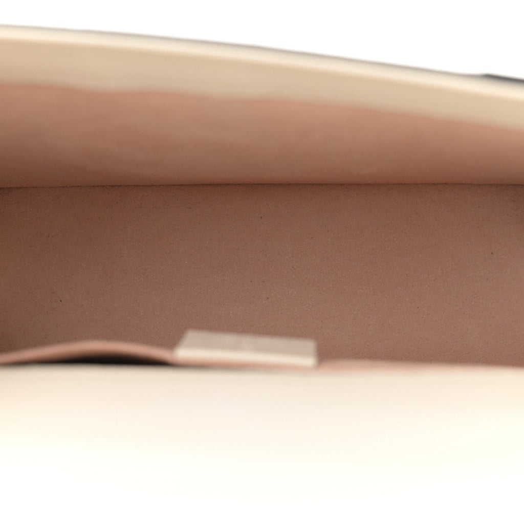 Gucci Nappa Elaphe GG Supreme Monogram Medium Osiride Shoulder Bag Mystic White Roccia Beige Ebony