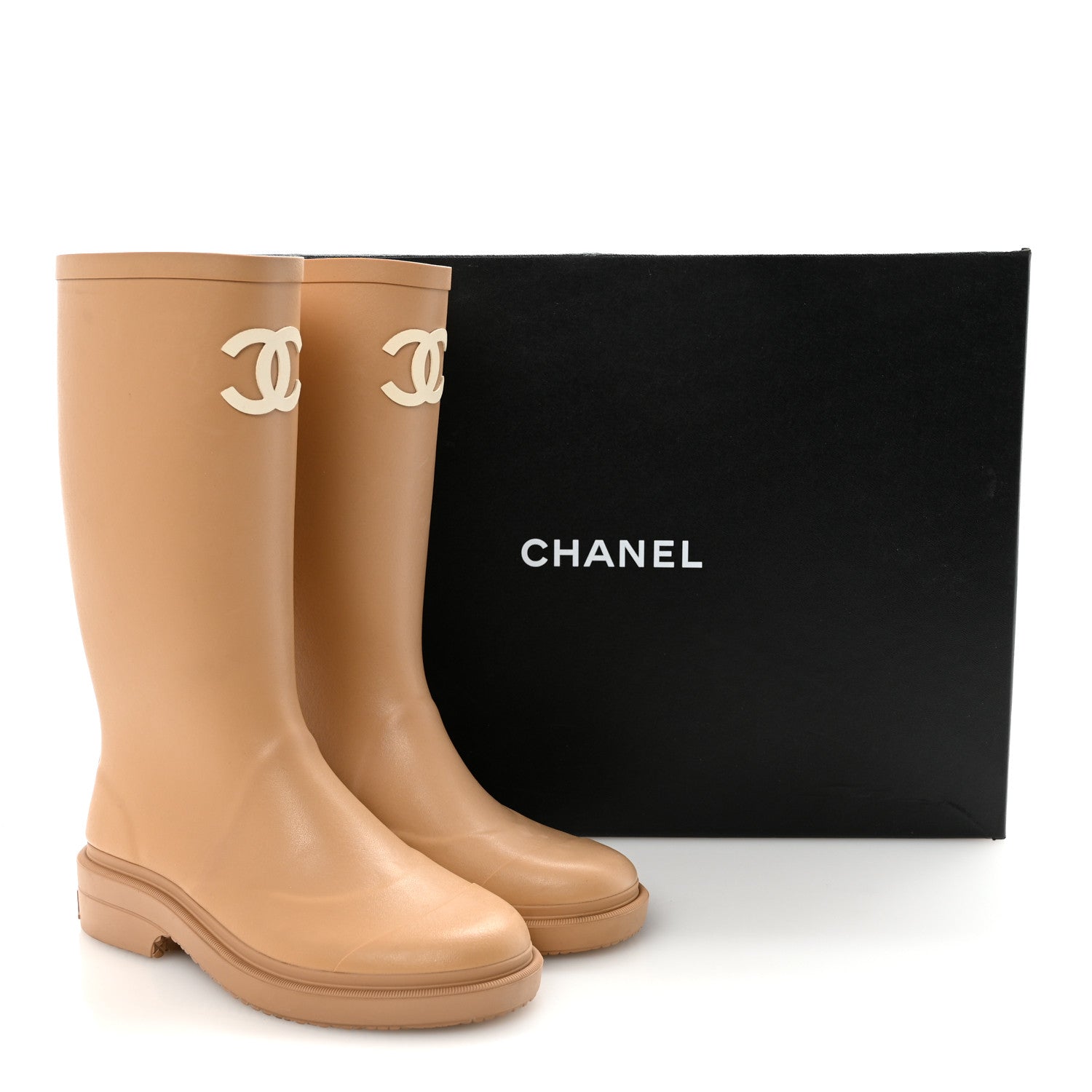 Caoutchouk CC High Boots 37 Beige