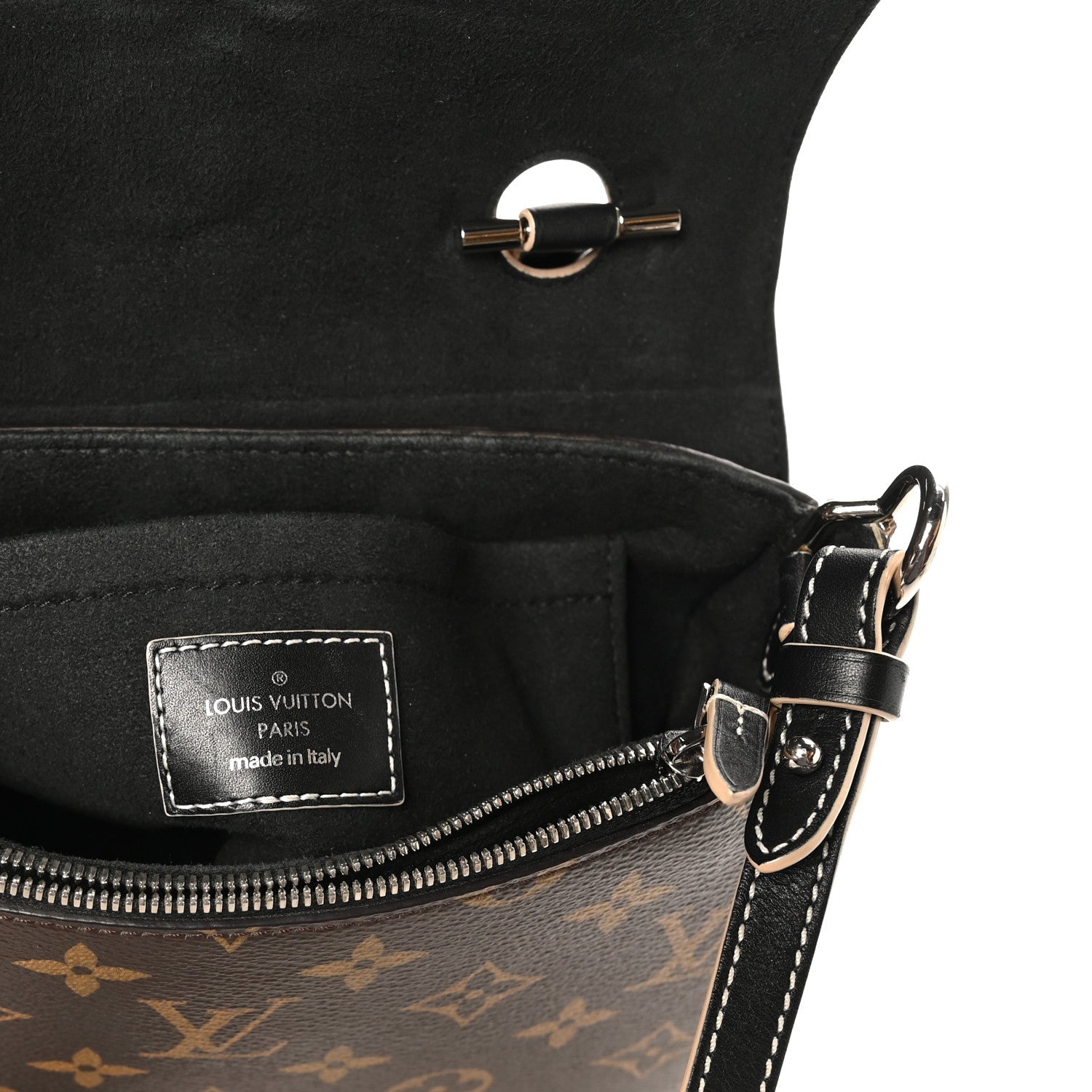Louis Vuitton Calfskin Monogram Chain It Bag PM Black