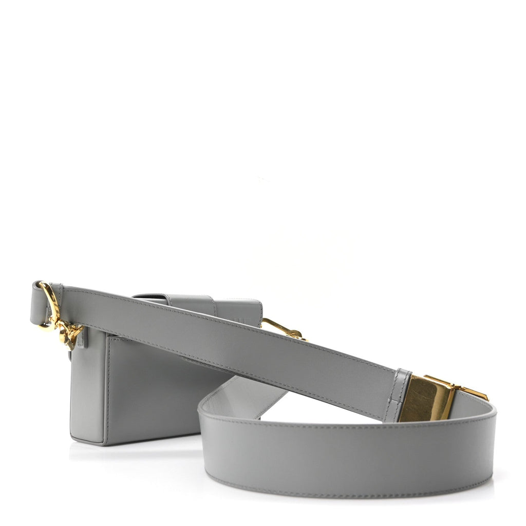 Christian Dior Box Calfskin 30 Montaigne Box Bag Gray