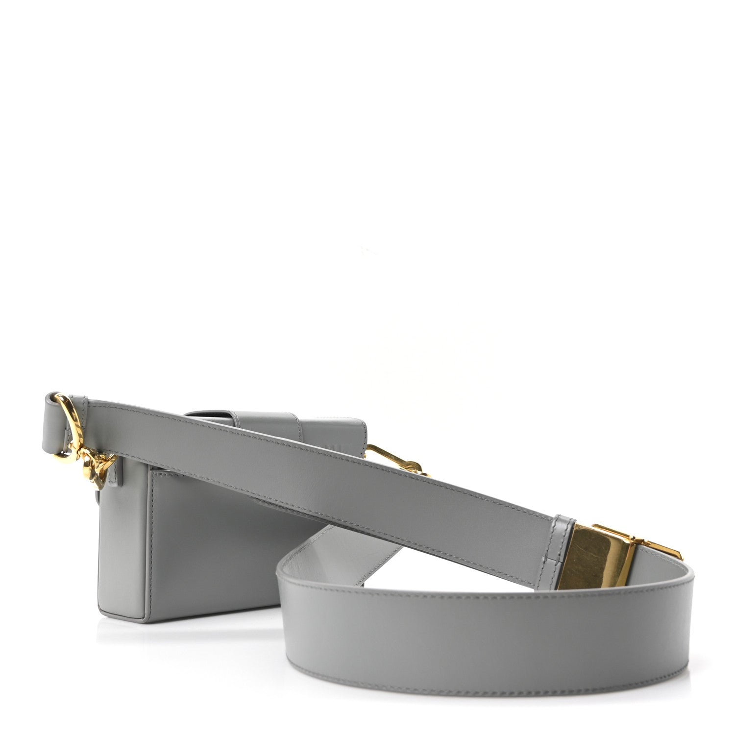 Christian Dior Box Calfskin 30 Montaigne Box Bag Gray