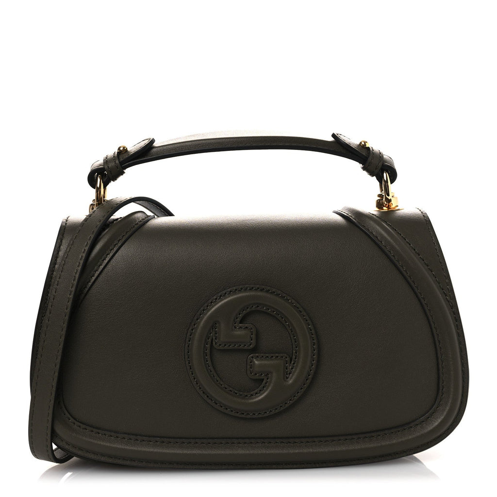 Gucci Roxy Calfskin Blondie Top Handle Bag Luscious Green