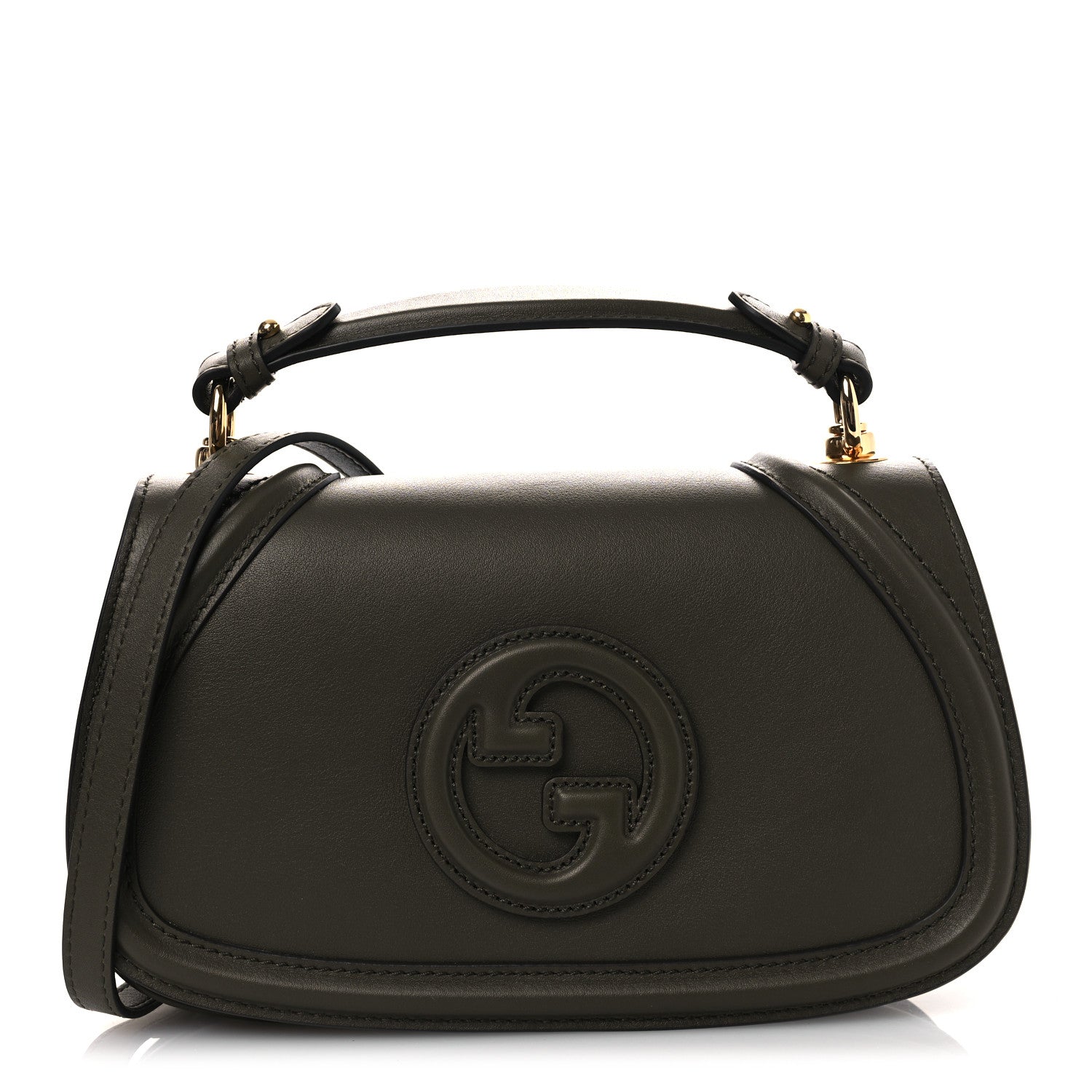 Gucci Roxy Calfskin Blondie Top Handle Bag Luscious Green