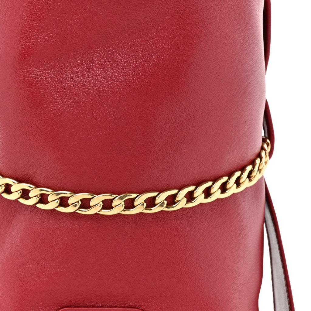 Prada Nappa Petit Sac Mini Bucket Bag Ciliegia