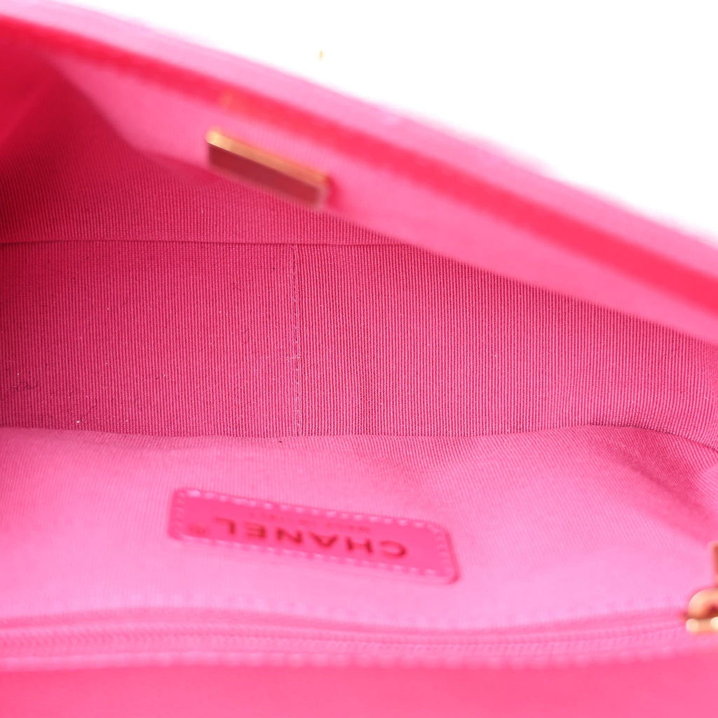 Chanel Caviar Quilted Small Twist Your Buttons Flap Fuchsia