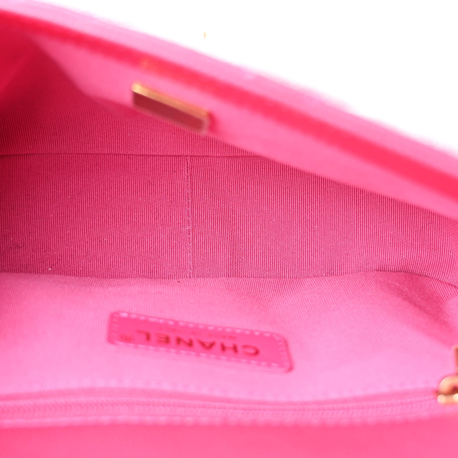 Chanel Caviar Quilted Small Twist Your Buttons Flap Fuchsia