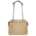 FENDI Beige Quilted Dotcom Shoulder Bag