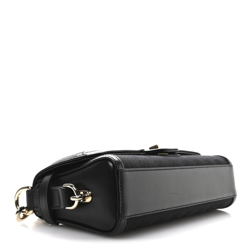 Gucci GG Monogram Small Luce Shoulder Bag Black