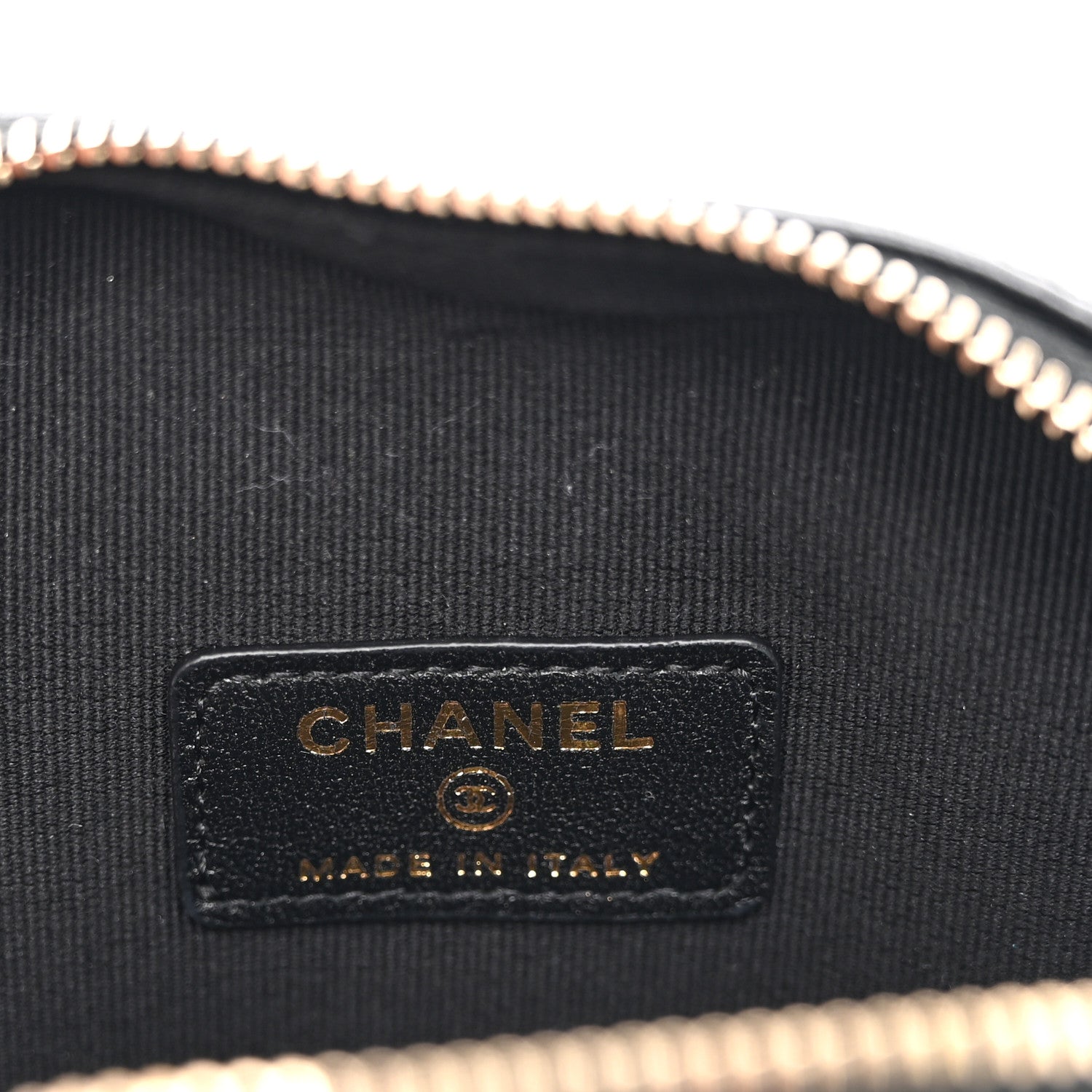 Chanel Lambskin Quilted CC In Love Heart Clutch With Chain Black