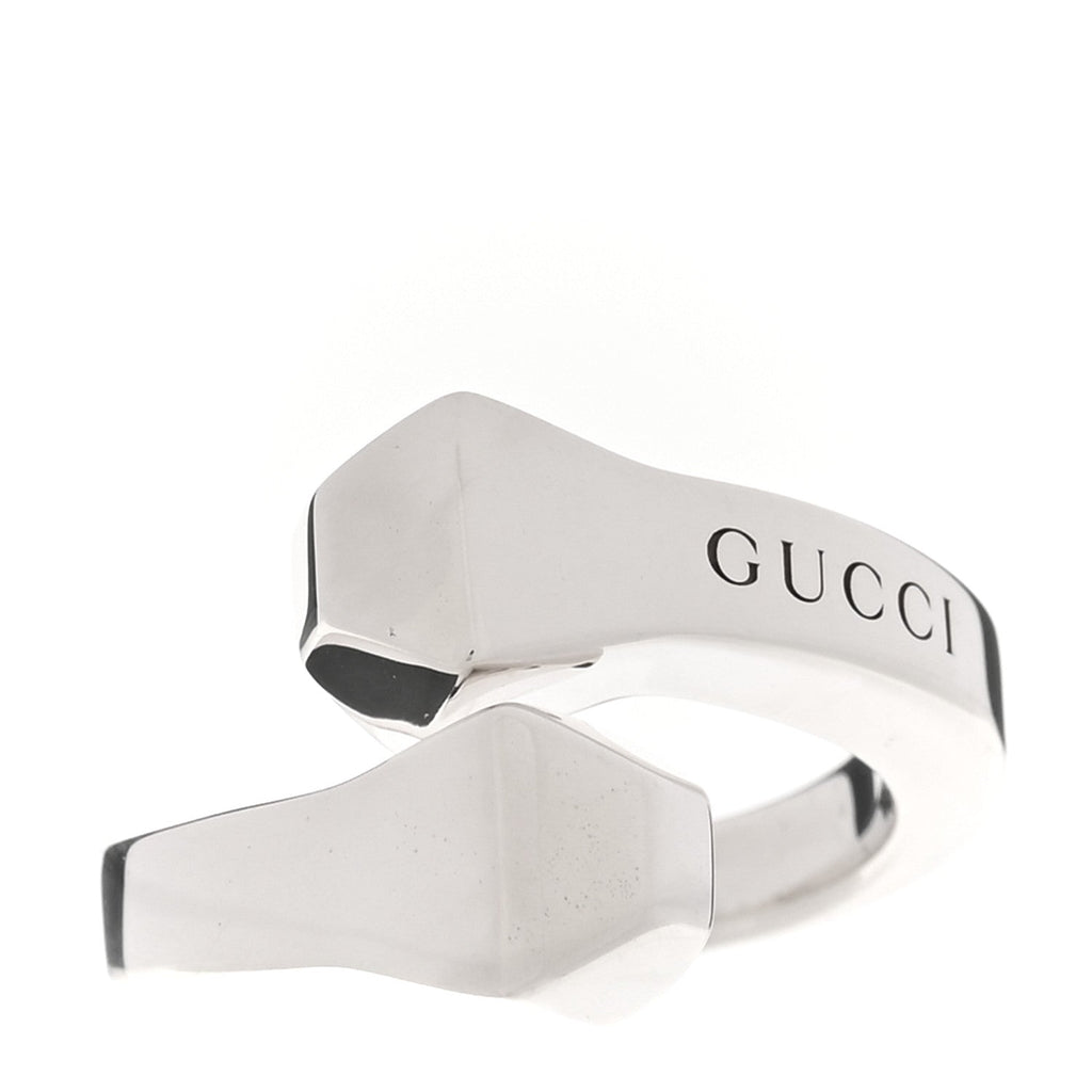 Gucci Sterling Silver Chiodo Double Nail Ring 54 7