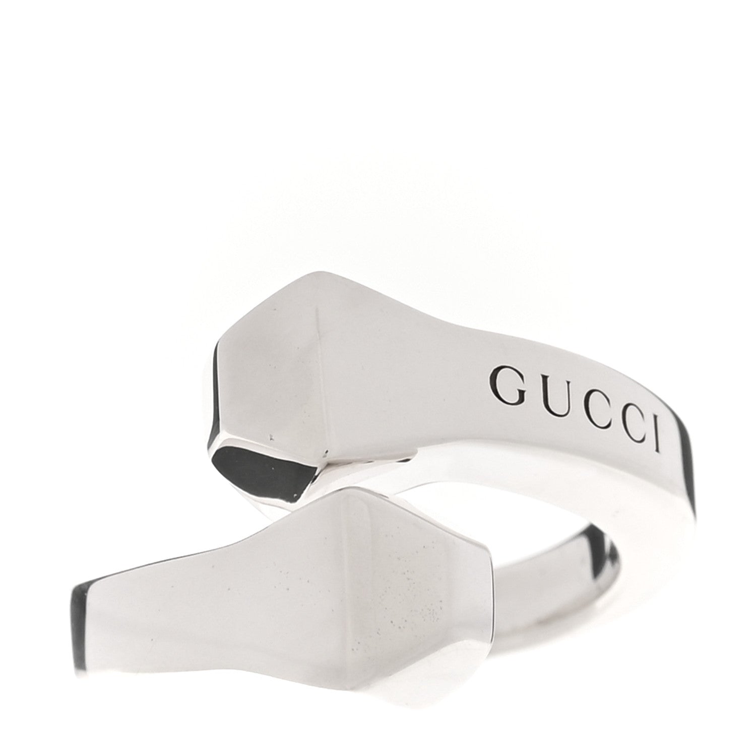 Gucci Sterling Silver Chiodo Double Nail Ring 54 7