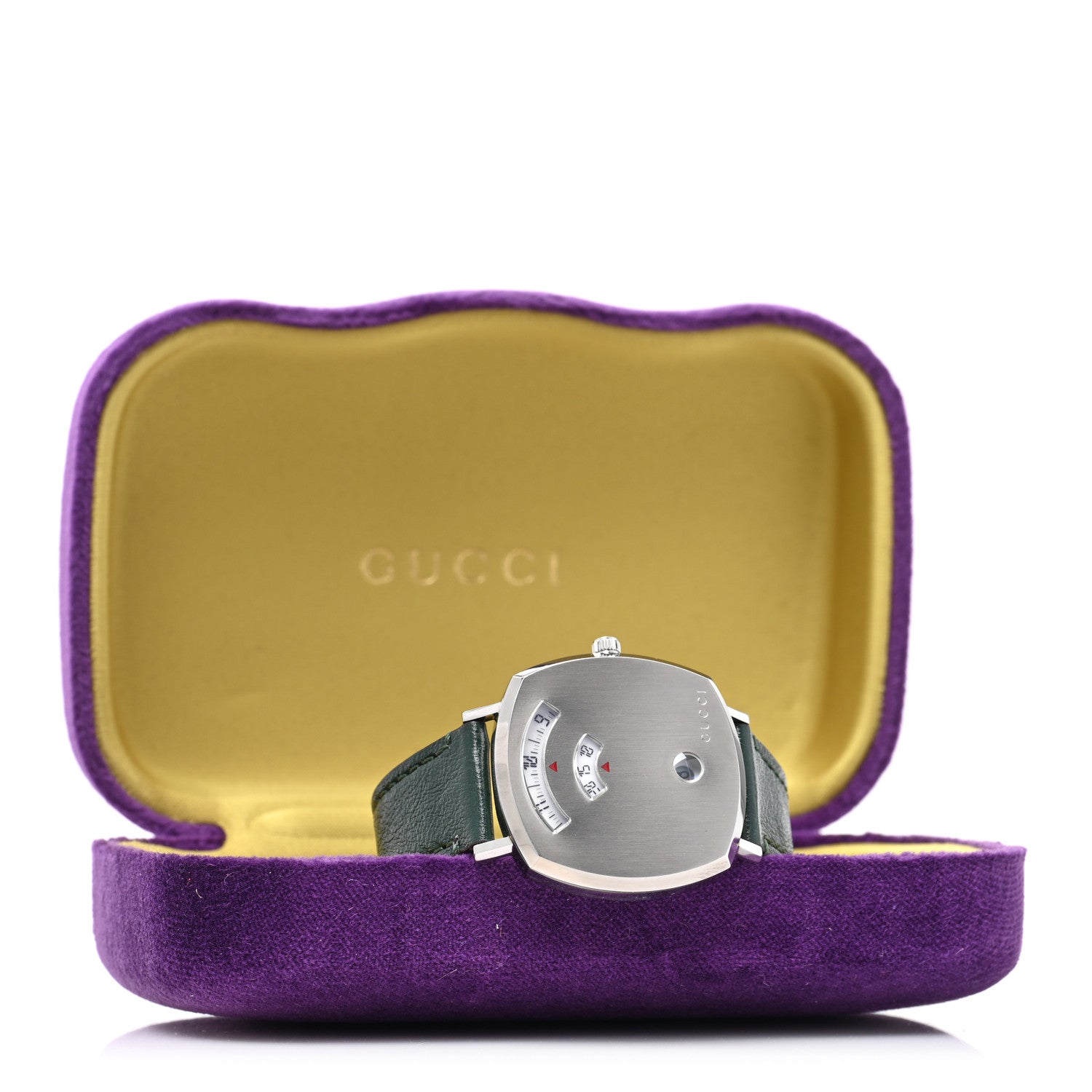 Gucci Stainless Steel Calfskin 35mm Grip Quartz Watch Green