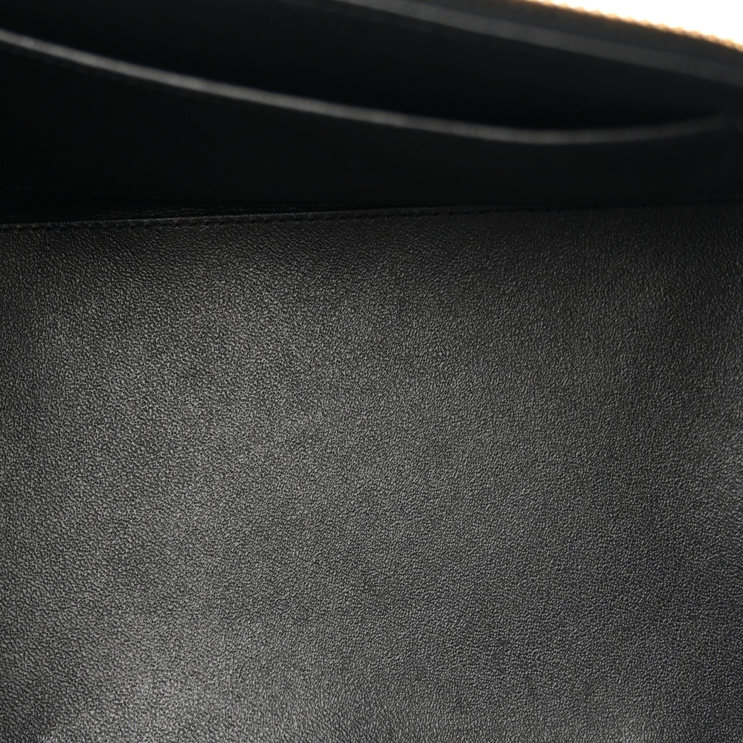 Chanel Lambskin Flat Quilted Knock On Wood Large Vanity Case Black