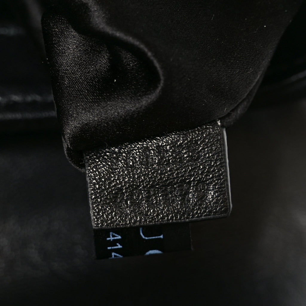 Gucci Nappa Vertical Matelasse Medium Maxi Horsebit Chain Shoulder Bag Black