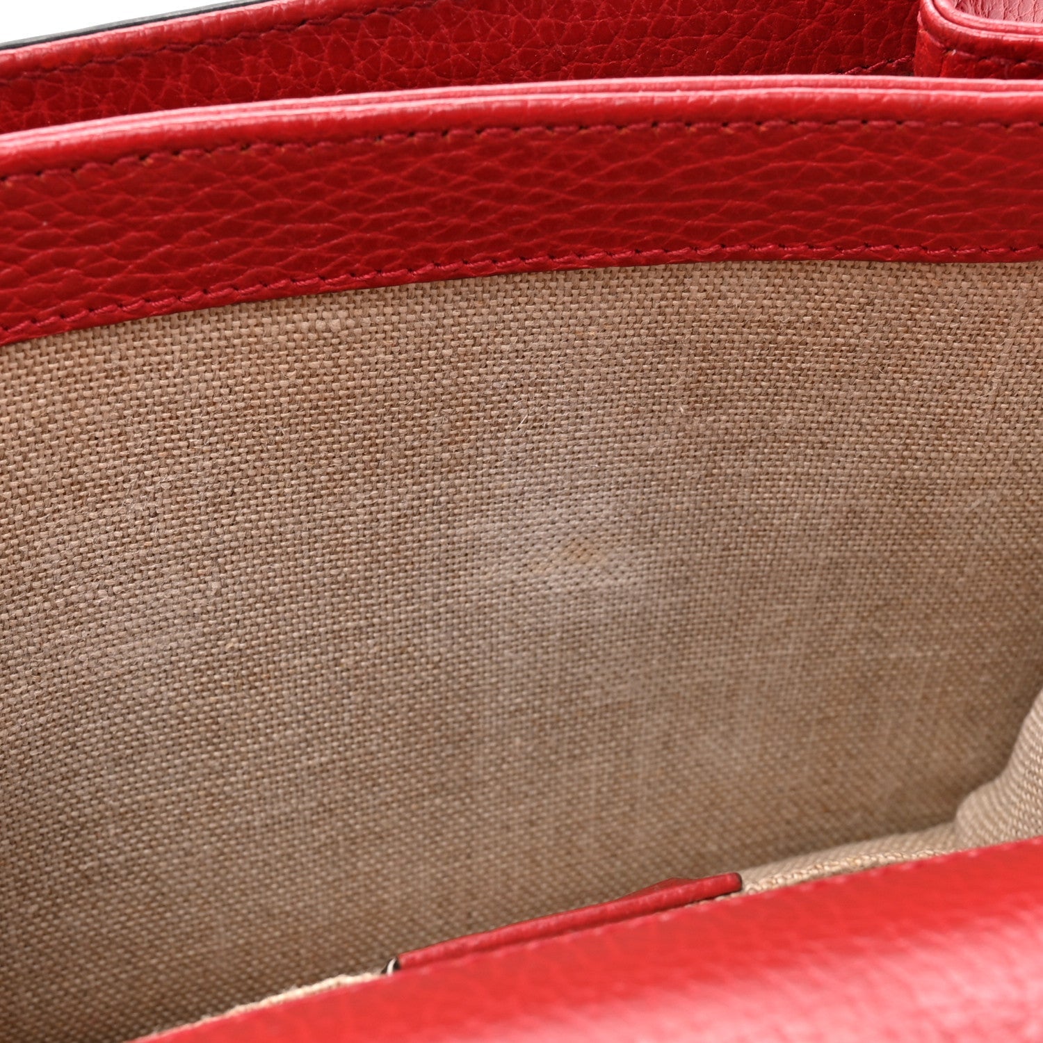 Gucci Dollar Calfskin Small Interlocking G Shoulder Bag Red