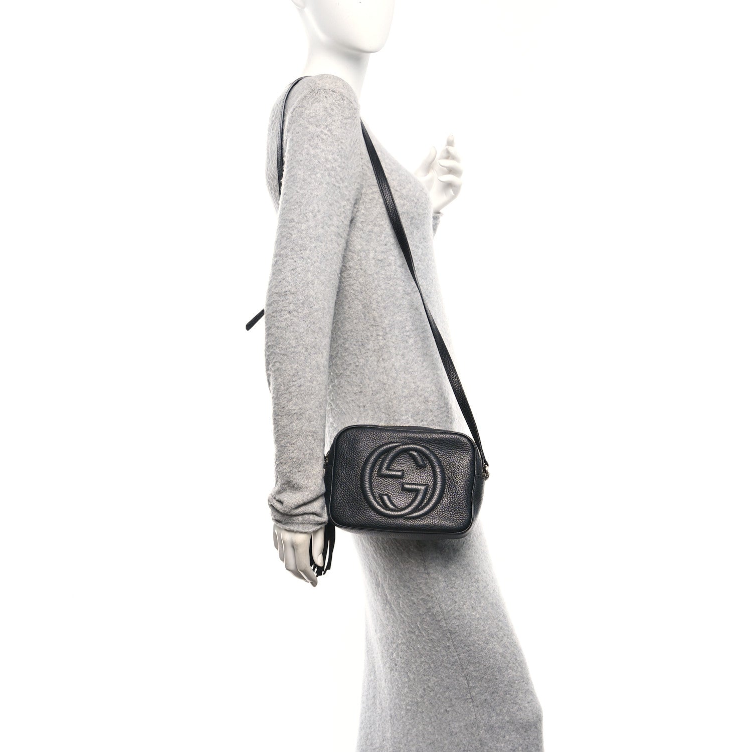 Gucci Pebbled Calfskin Small Soho Disco Bag Black
