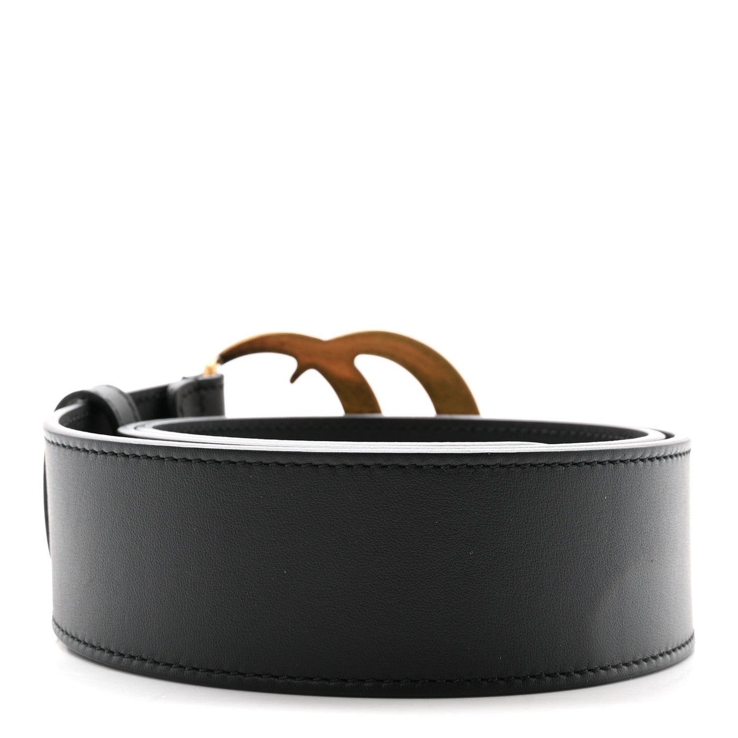 Gucci Calfskin Double G 40mm Belt 75 30 Black